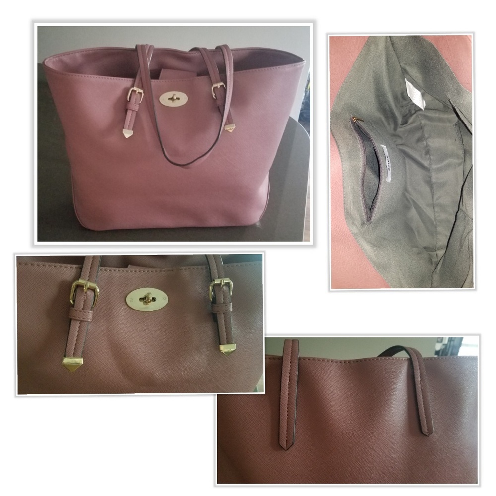 Dusty rose tote